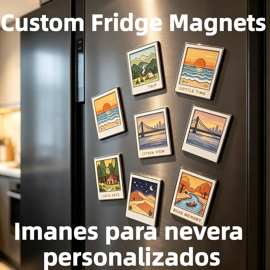 Custom Fridge Magnets Personalized Soft Enamel Souvenir Fridge Metal Magnet With Printing Logo 3D