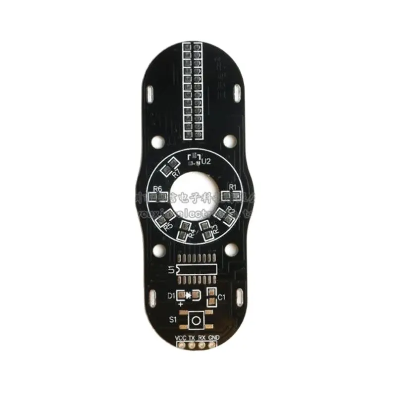 LED ight-Emitting Fidget Spinner Kit/Single-Chip Programmable Interesting Electronic DIY Parts
