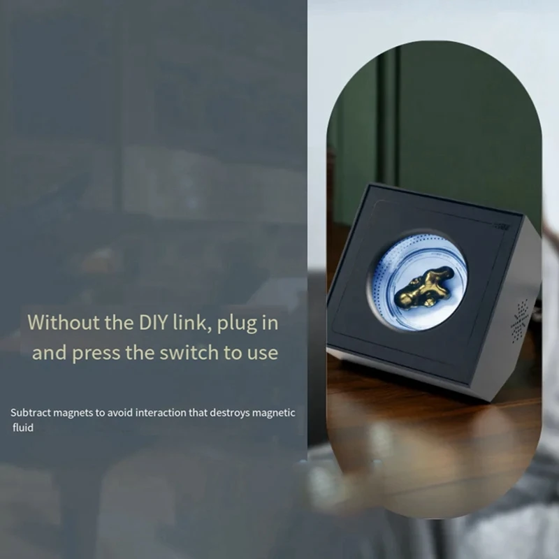 Magnetic Liquid Pickup เพลงจังหวะโคมไฟ Ferrofluid อุปกรณ์ภาพเพลงรถกระบะเดสก์ท็อปเสียง Partner ตกแต่งโต๊ะ