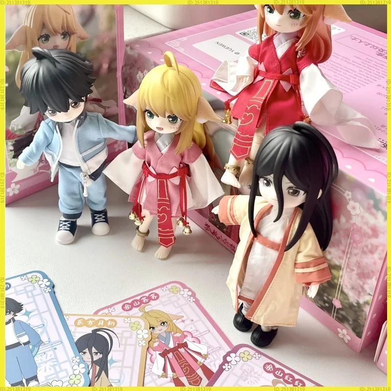 

Fox Spirit Matchmaker 1/12 BJD слепая коробка романтическая серия 12 очков Caixa Caja милые аниме ручной работы периферийные устройства для девочек подарок куклы игрушки