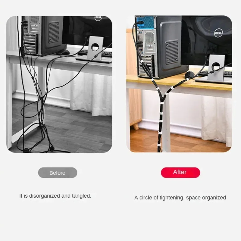 Portable Data Cable Manager Plug-in Board Wire Storage Artifact Velcro Wires Management Cable Tie Daily Home Use