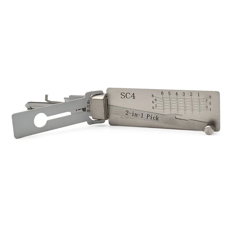 Lishi SC4 2 in 1 Lock Pick Decoder Ignition Car door open for Schlage SC4 civilian locks