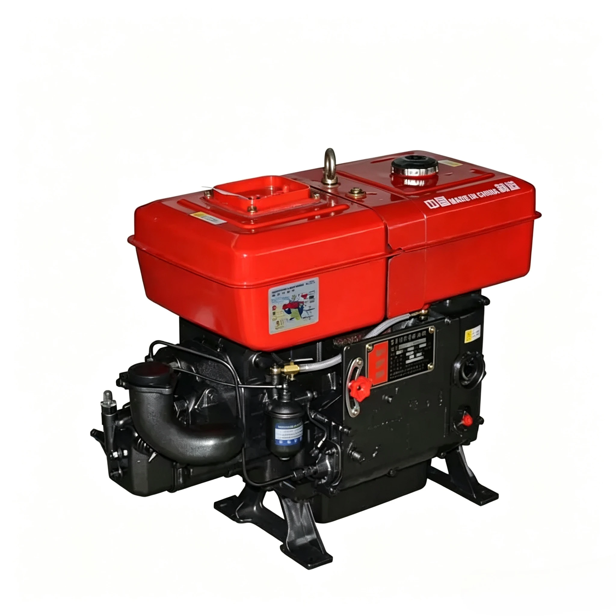 Wholesale Four-stroke Water-Cooled Single-cylinder Engine with Bearing for Boat and Agriculture Use