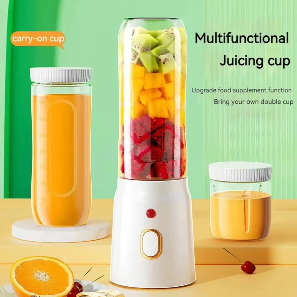 

2024 New Portable Mini Juice Cup 10-Leaf Blades Powerful Power Fast Mixing 1500mAh Capacity Indoor Outdoor Multi-Function Juicer