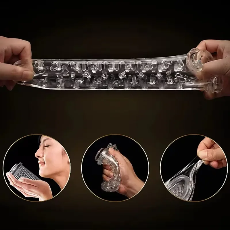 Automatic Men Masturbator Piston Telescopic Masturbation Cup 10 Frequency 5 Speed Modes Male Adult Sex Toys with Adjustable Base