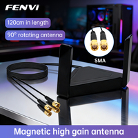 FENVI External Antenna Dual Band 2.4G/5GHz For PCIE Desktop WiFi Adapter RP SMA External Rotating Magnet Antenna For AX210 BE200