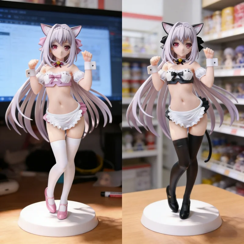 

Sakurakouji Luna Cat Ear Anime Figure Tsuki Ni Yorisou Otome No Sahou Collectible Statue Desktop Decoration Gift For Anime Fans