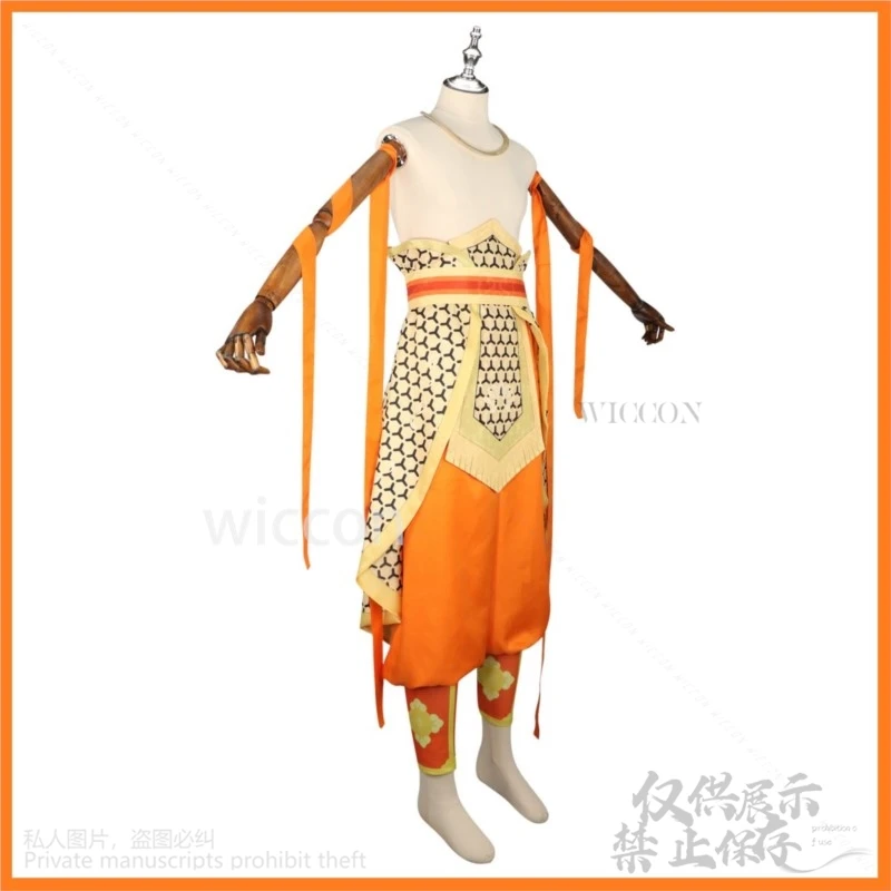 Costume de Cosplay Black Myth: Wukong Nezha pour Homme Adulte, Tablier Jaune, FjUniforme, Ruban, Halloween, Carnaval, Trempé, Chaud, Nouveau Jeu