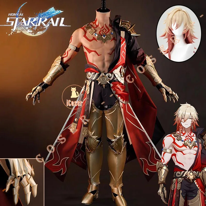 25COSiCoser Mydei تأثيري حلي شعر مستعار هونكاي ستار السكك الحديدية Mydeimos موحدة أقراط لصاقات وشم حفلة الهالوين للنساء الرجال P