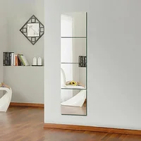 10Pcs 10CM Square Mirror Glass Tile Wall Stickers Decal Mosaic Home Decor Self Adhesive Acrylic Sticker For Bathroom DIY 3D Wall 5