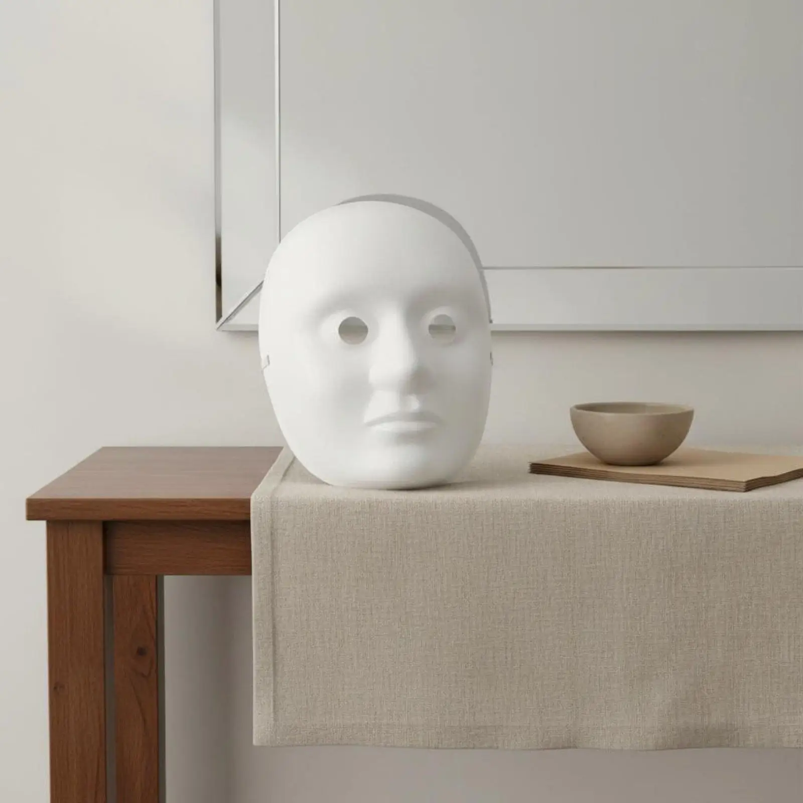 Unfinished Paper Face Covering for Acrylic Watercolor Art for School Craft and Theater Performance