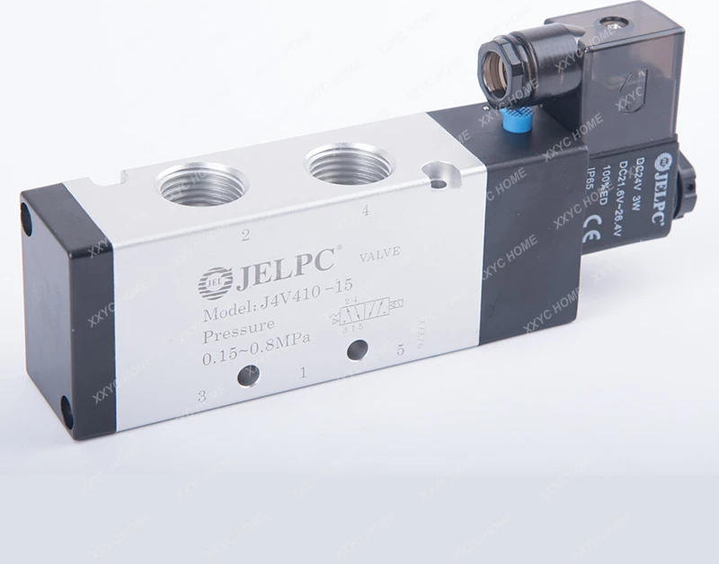 

JELPC solenoid valve 4V410-15 Pneumatic solenoid control valve DC24V air valve AC220V