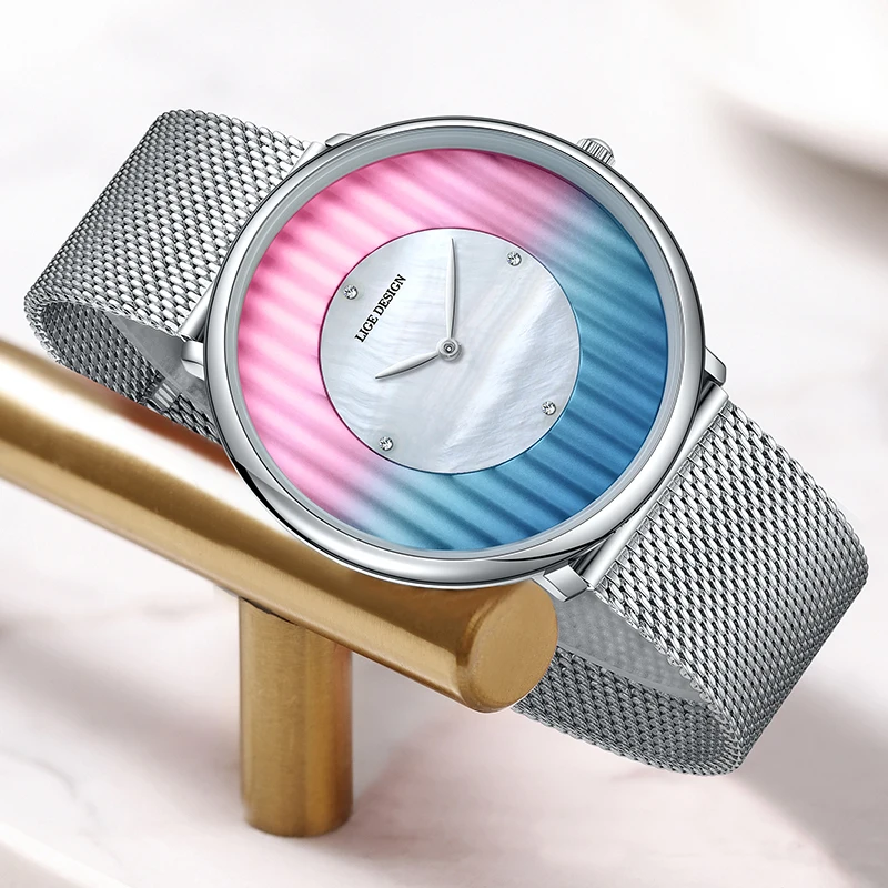 LIGE 2025 New Creative Watches For Women Fashion Elegant Women's Bracelet Watch Outdoor Sports Waterproof Quartz Ladies Watch