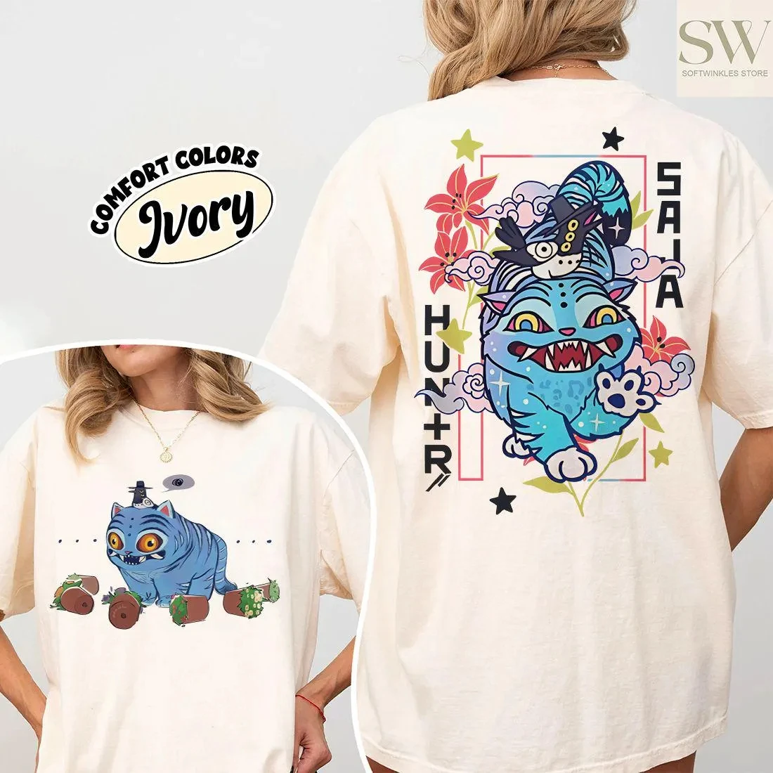 

Demon Hunters Tiger Shirt Demon Hunter Tiger Tee for Toddlers K-pop Shirt Hunters Tiger Youth Tee Cute Animal Kpop Saja Boys