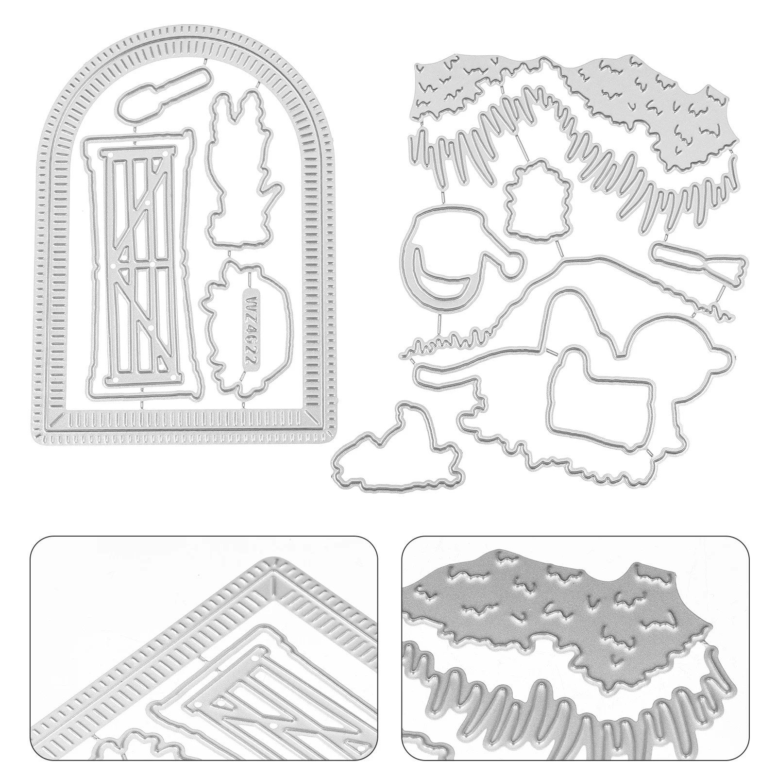 1 Set Metal Cutting Stencil Templates Scrapbooking Craft Tools For Card Making Embossing Album Paper Background Decor Die Cuts