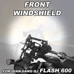 For QJMT Flash 600 Motorcycle Modified Front Windshield QJ600-12B Deflector Navigation Rod Bracket Accessories