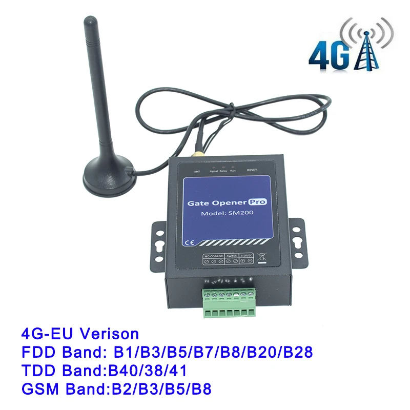 Ouvre-porte intelligent 4G LTE GSM SM200 avec télécommande, interrupteur relais marche/arrêt pour po