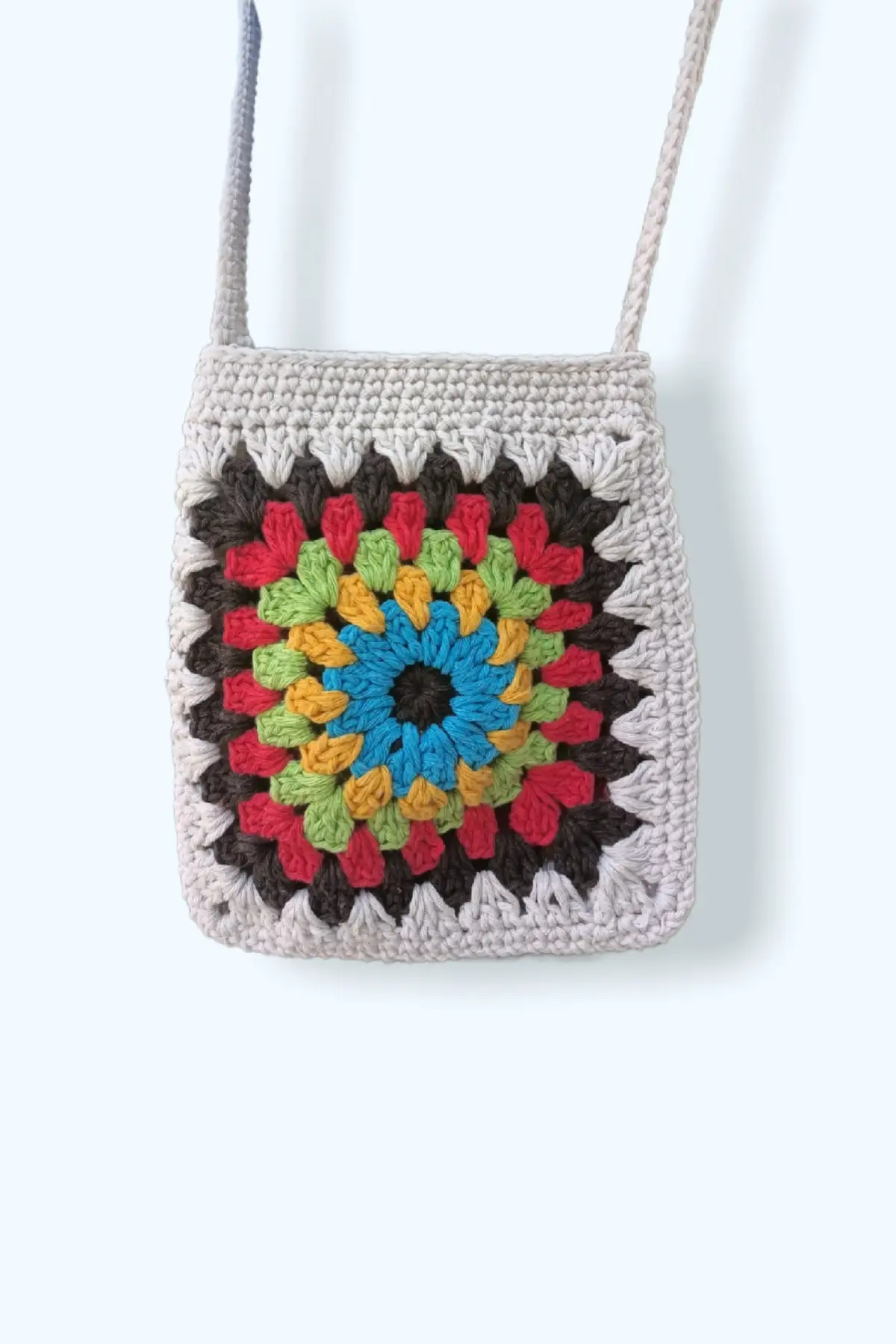 Uras Women Colorful Handmade Weave Shoulder Bag Crochet Tak Çık bag Women Bag Shoulder bag Handmade