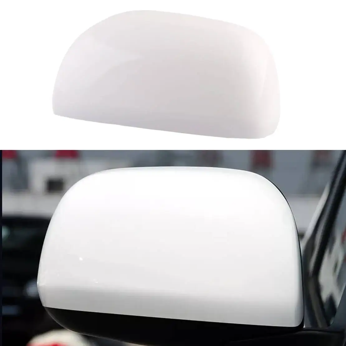 

White ABS Right Rearview Mirror Cover Frame Door Wing Cap Trim Housing fit for Toyota RAV4 2006 2007 2008 2009 2010 2011 2012
