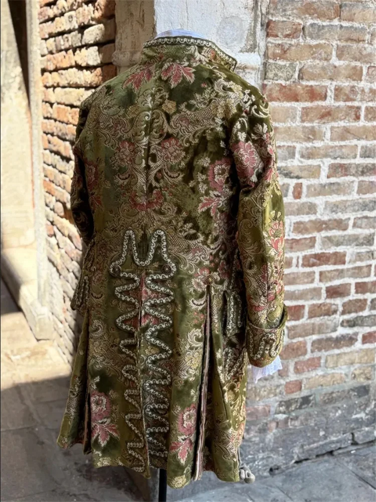 Historical  Men’s Rococo Baroque Costume Louis Χ Ⅵ Era Court Luxurious Aristocratic Masquerade Ball Gown