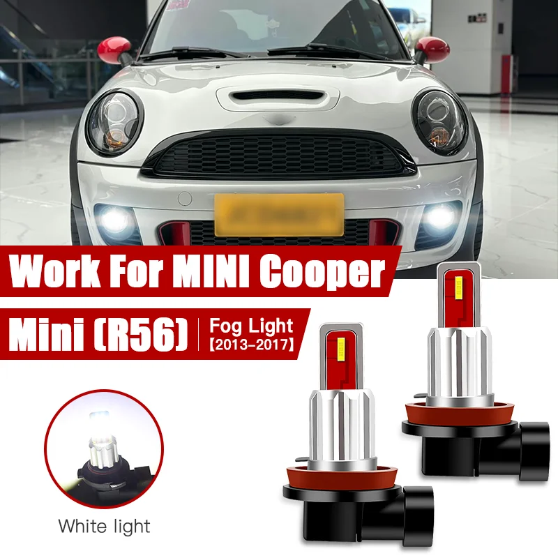 

2pcs Led Car Fog Lamp for Mini R56 2006 2007 2008 2009 2010 2011-2013 H11/H8 Front Fog Light Bulb Car Accessories Canbus 12V/35W