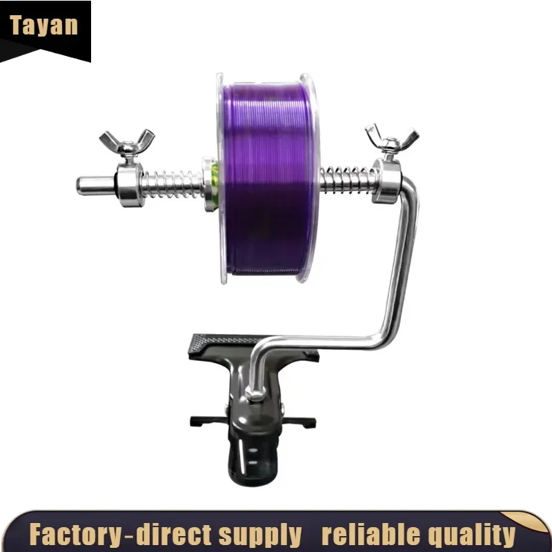 EE1 for Portable Winder Multi-function Fishing Tackle Stainless Steel Fishing Line Winder Reel Spool