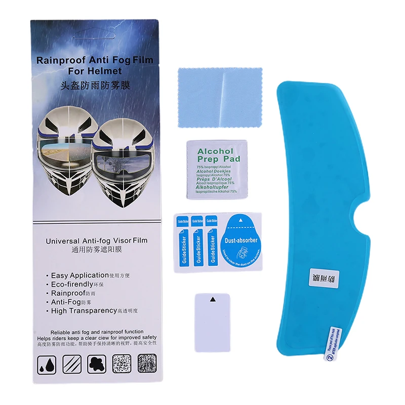 

Helmet Clear Rainproof Anti-Fog Patch Film Universal Motorcycle Helmet Lens Film