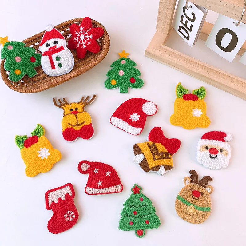

Рождественский набор заколок для волос, 1 шт., вязаный Санта-Снеговик, олень, праздничные вечерние аксессуары для волос для детей, девочек, рождественский подарок
