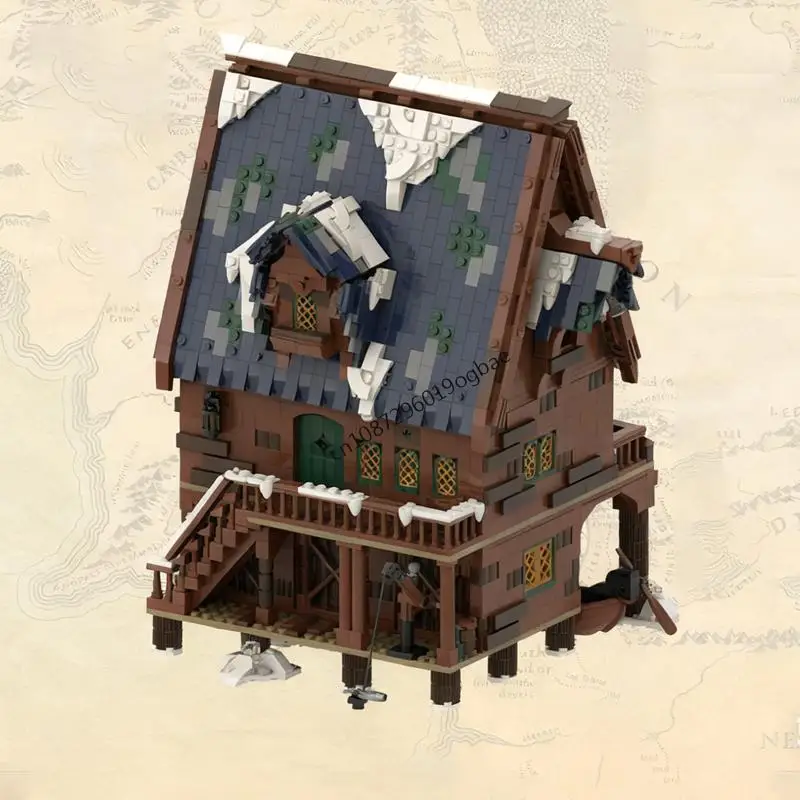 

New 2152Pcs Famous The Rings Movie Series Moc Esgaroth Part 2 Model Building Blocks Diy Creative Ideas Kids Toys Birthday Gifts