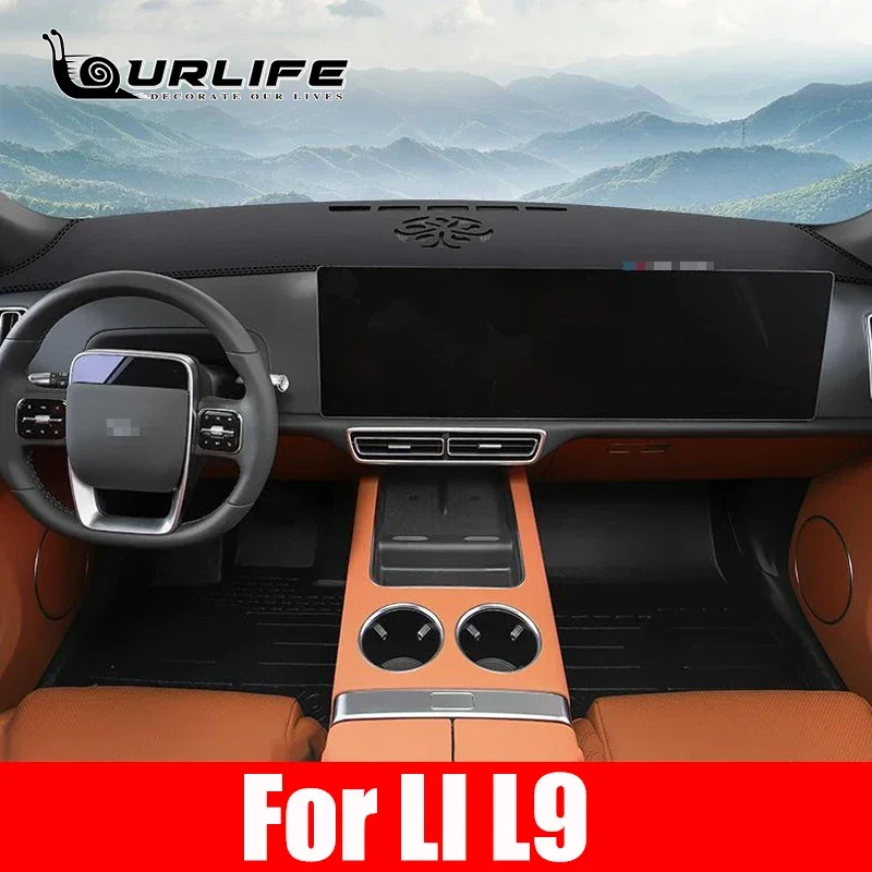 

Для LI L9 L 9 2021 2022 2023 2024 2025 кожаные чехлы для стайлинга автомобилей Dashmat, коврик для приборной панели, аксессуары для ковров