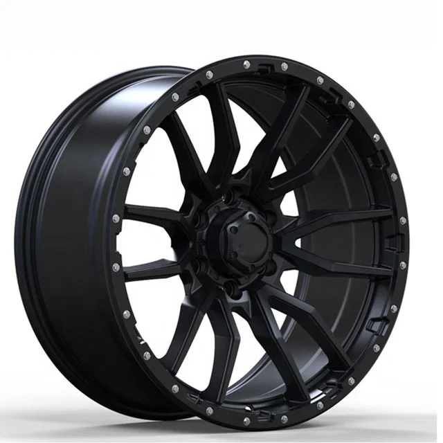 

5x139.7 6x139.7 5x114.3 Black Milled Wheel Car 4x4 Rims 6 5 Holes 17-20 Inch Offroad Wheels Rim