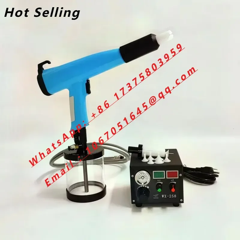 WX-258 90kV Portable Powder Coating Systems on Second Coats Third Multiple Coats for Alloy Car Wheel Hub Car Rims