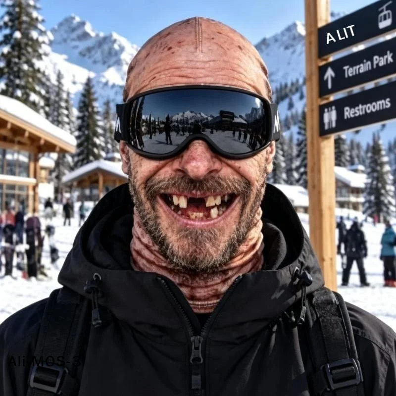 【S】3D Face Printed Old Man Full Coverage Breathable Eye Hole Face Mask White Mustache Elastic Ski Mask Hood