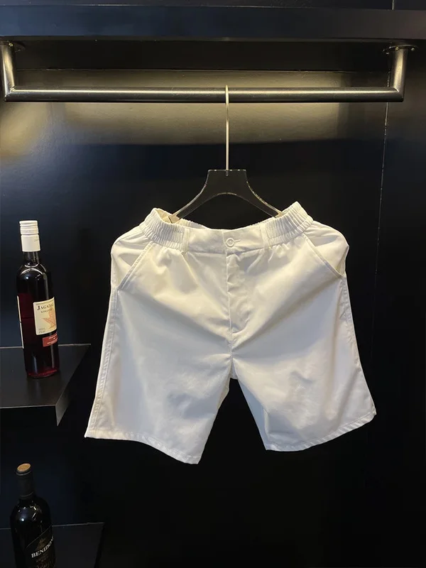 

Мужские летние повседневные шорты Cleanfit белого цвета, модные, прямого кроя, длиной до середины икры, для отдыха