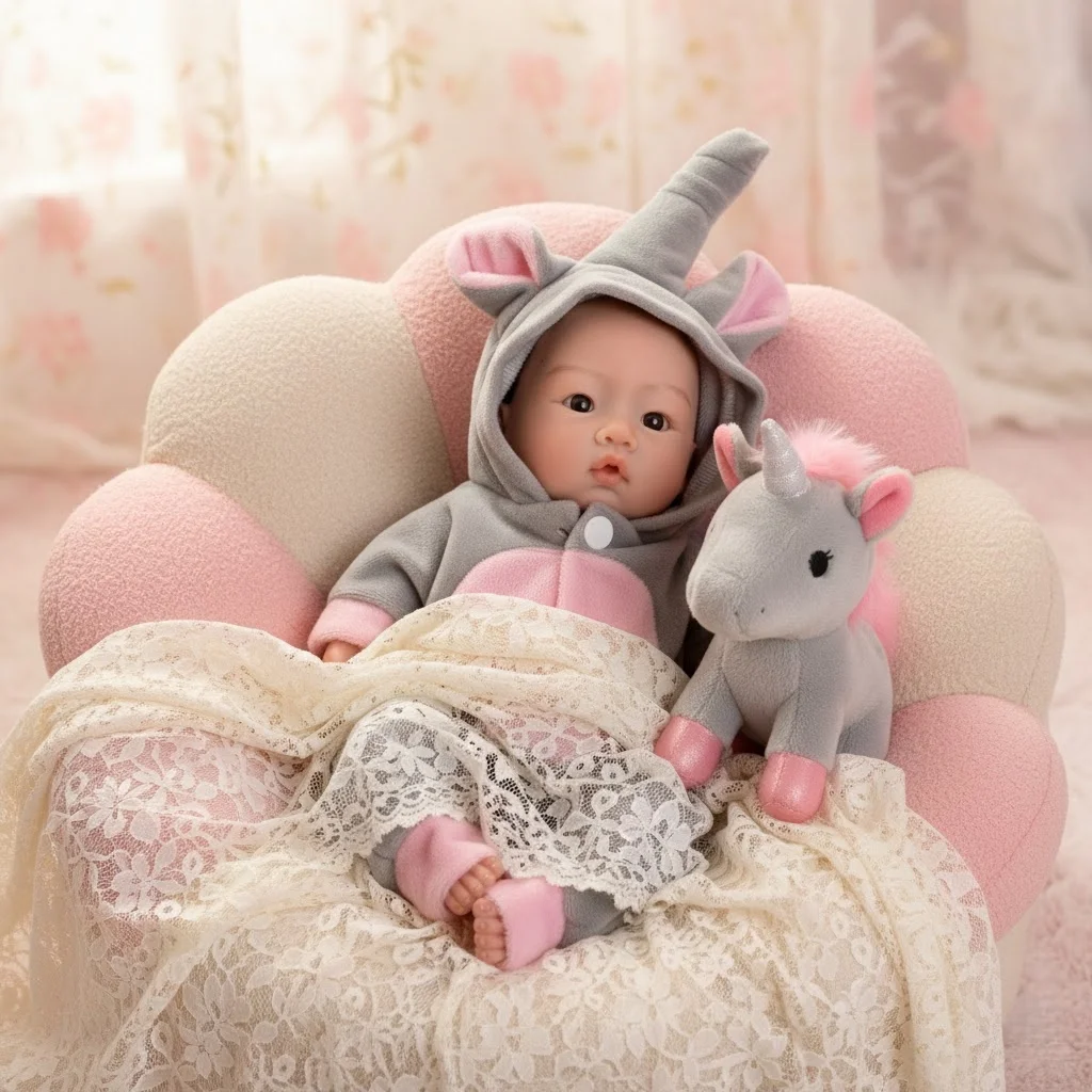 25CM Silicone Boy Reborn Dolls Full Body Soft Solid Silicone Painted Realistic Newborn Dolls reborn de silicone real cuerpo