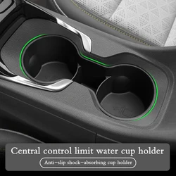 for Chevy Chevrolet Bolt EUV/EV 2022-2024 Cup Holder Storage Box TPE Shock-Absorbing Central Armrest Cup Tray Tidying