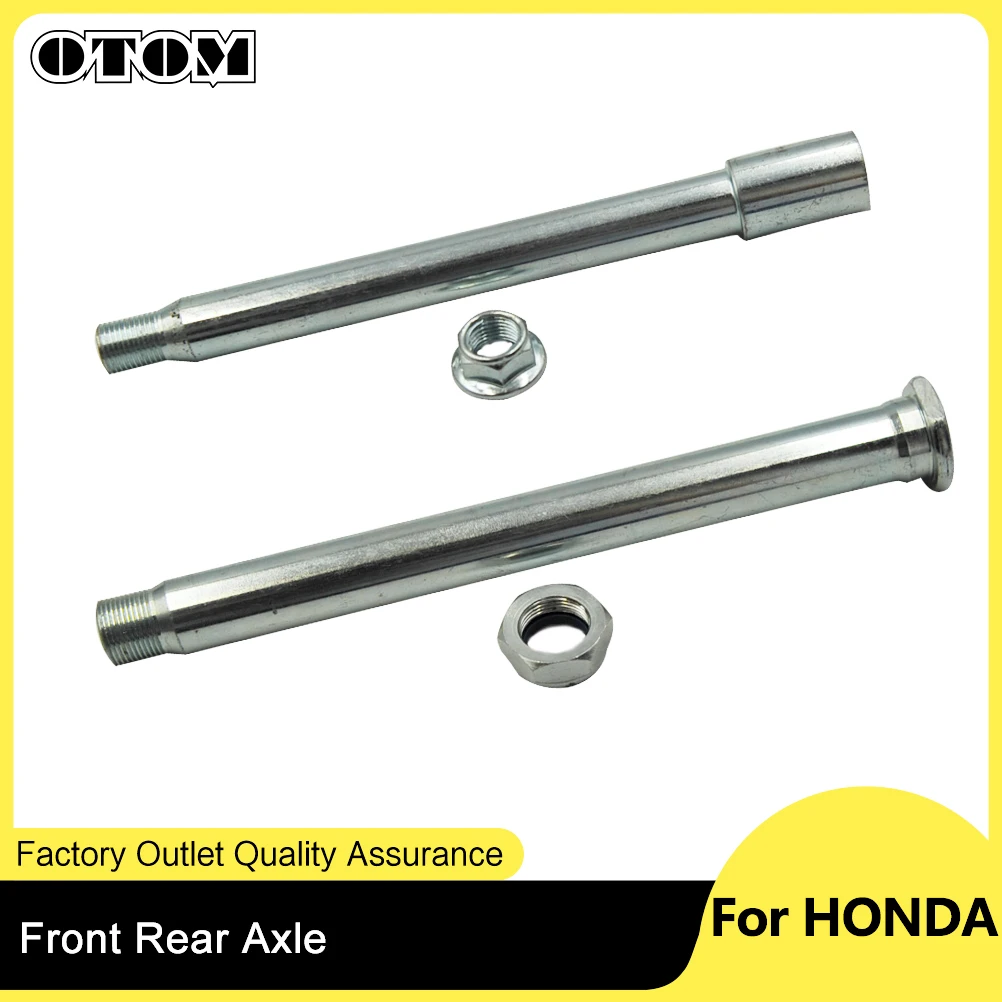 OTOM Motorcycle Accessories Front Rear Axle Wheel Hub Shaft With Nut Kit For HONDA CRF250R CRF250X CRF450R CRF450X 2002-2019