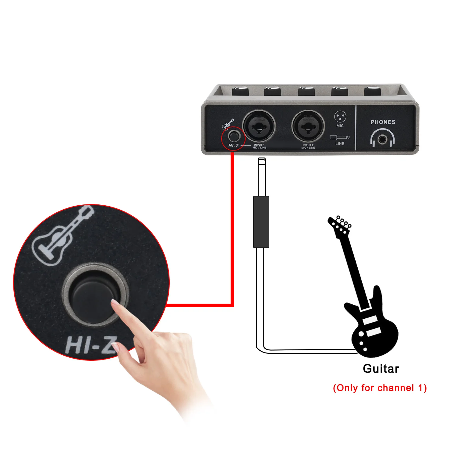 TEYUN 48KHz Audio Interface Phone PC Recording Hi-z Guitar Echo 48V 2 Channel External Studio Sound Card for Game Podcast Q16