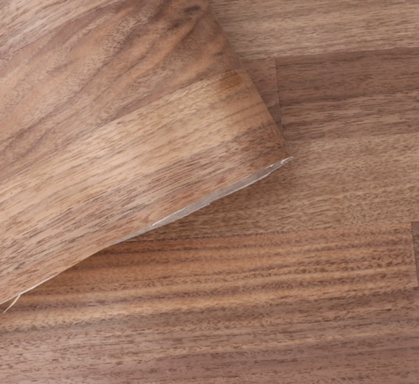 L:2.5meters Width:430mm T:0.25mm Black Walnut Flat Mouth Wood Peel Walnut Solid Wood Splicing Wood Veneer Sheets For Sale