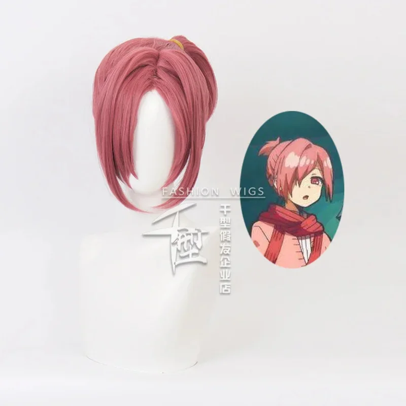 Mitsuba Sousuke Cosplay Anime Jibaku Shounen Toilet Bound Hanako kun Cosplay Costume Pink Wig Halloween Hair Role Play