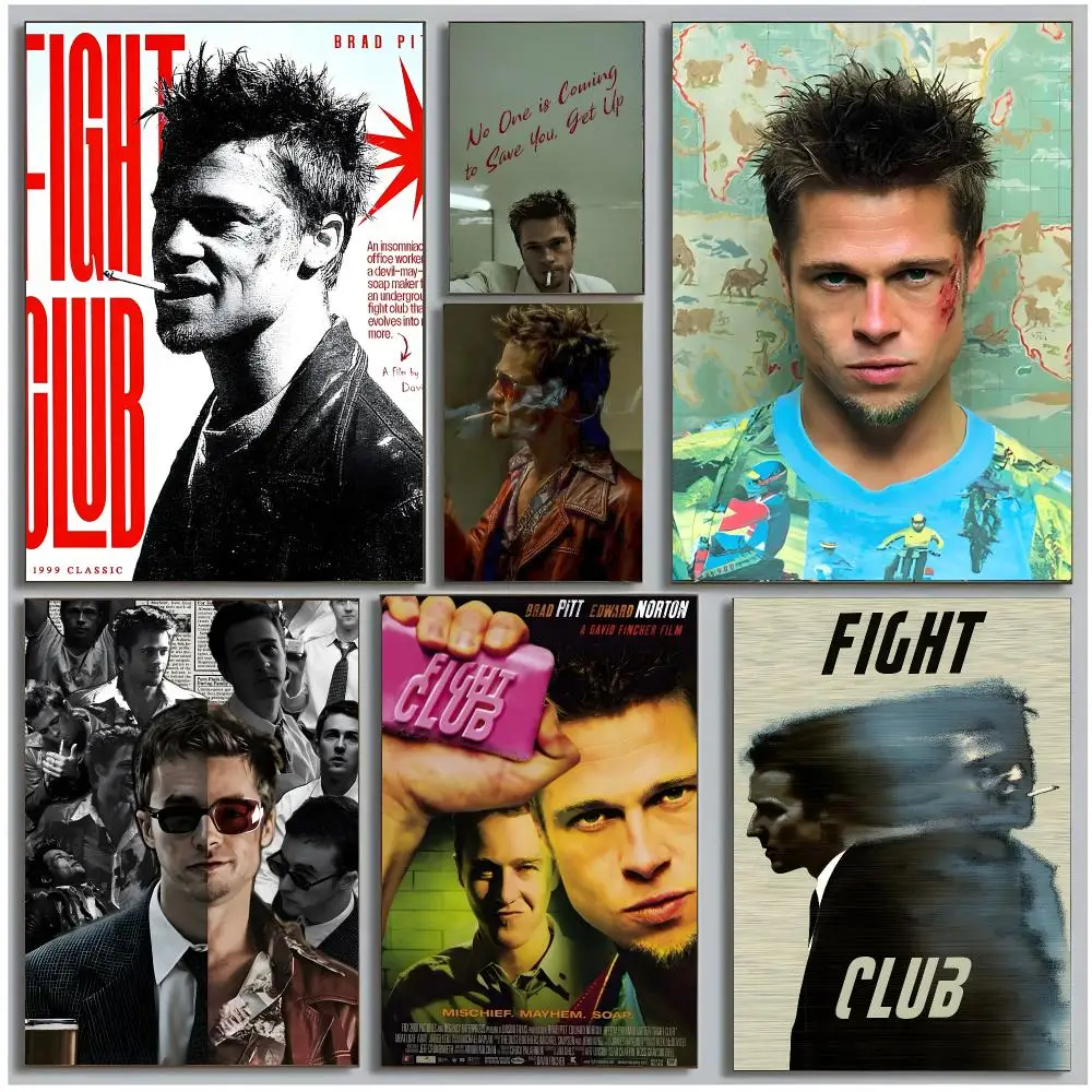 Thought-Provoking Movie F-Fight Club Poster Modern Wall Art Bedroom Living Room Print Unframed
