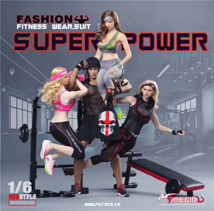 

Fire Girl Toys 1/6 FG055 Fashion Fitness Instructor Set Model for 12 Inch Action Figure Dolls
