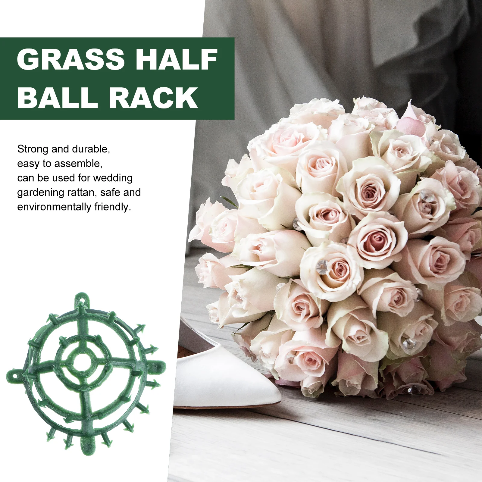 

20Pcs Wedding Grass Ball Frame Decorative Flower Holder Multi Functional Flower Arrangement Rack Party Wedding Props Festival