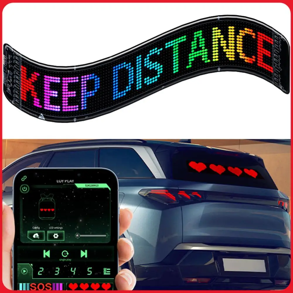 

Светодиодная панель «Глаза Дьявола»: программируемый гибкий LED-дисплей «Демонические глаза» с пультом ДУ для авто и грузовиков