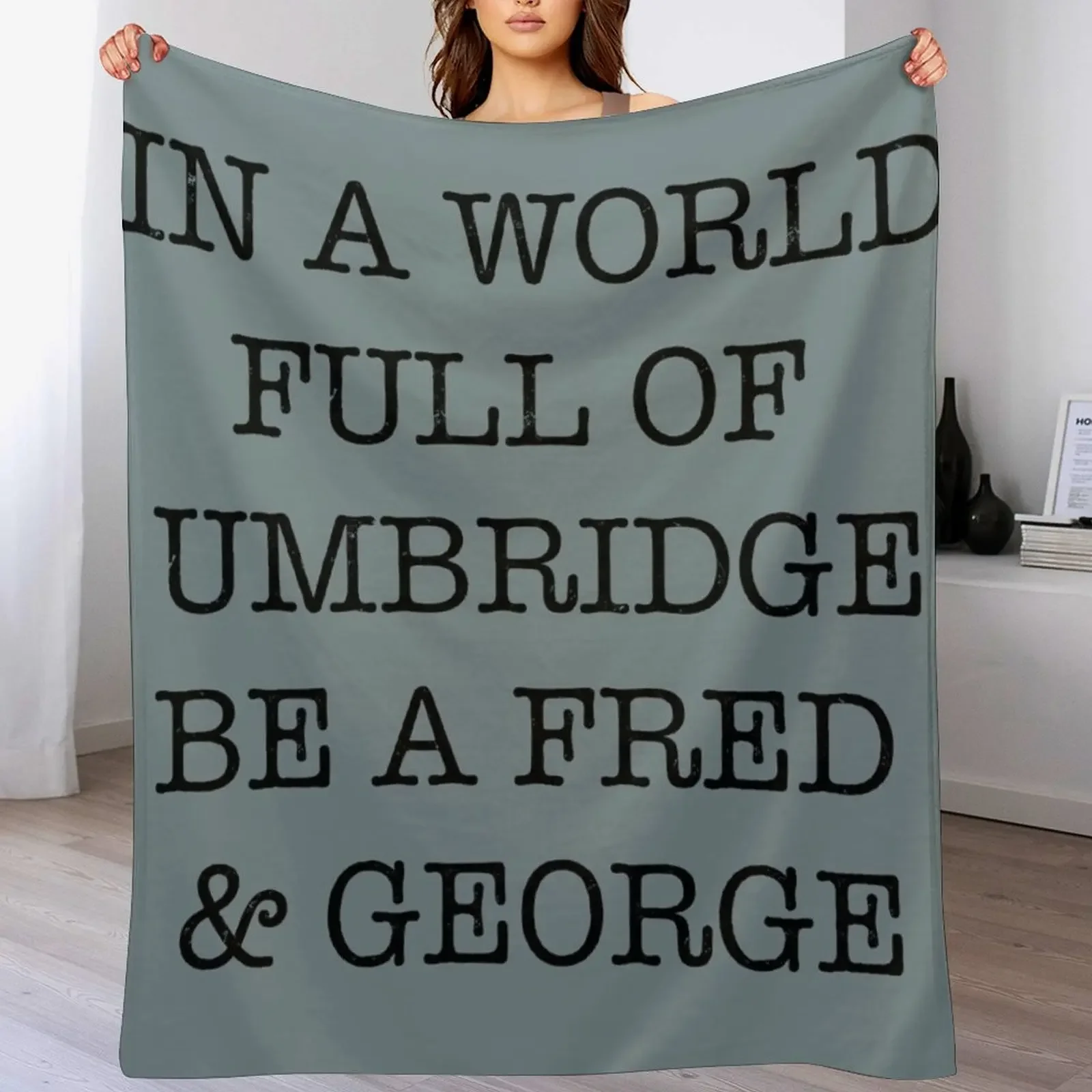 In a World Full of Umbridge: Artwork for Potter Fans Throw Blanket Multi Use Warm Blanket for Living Room Bedroom