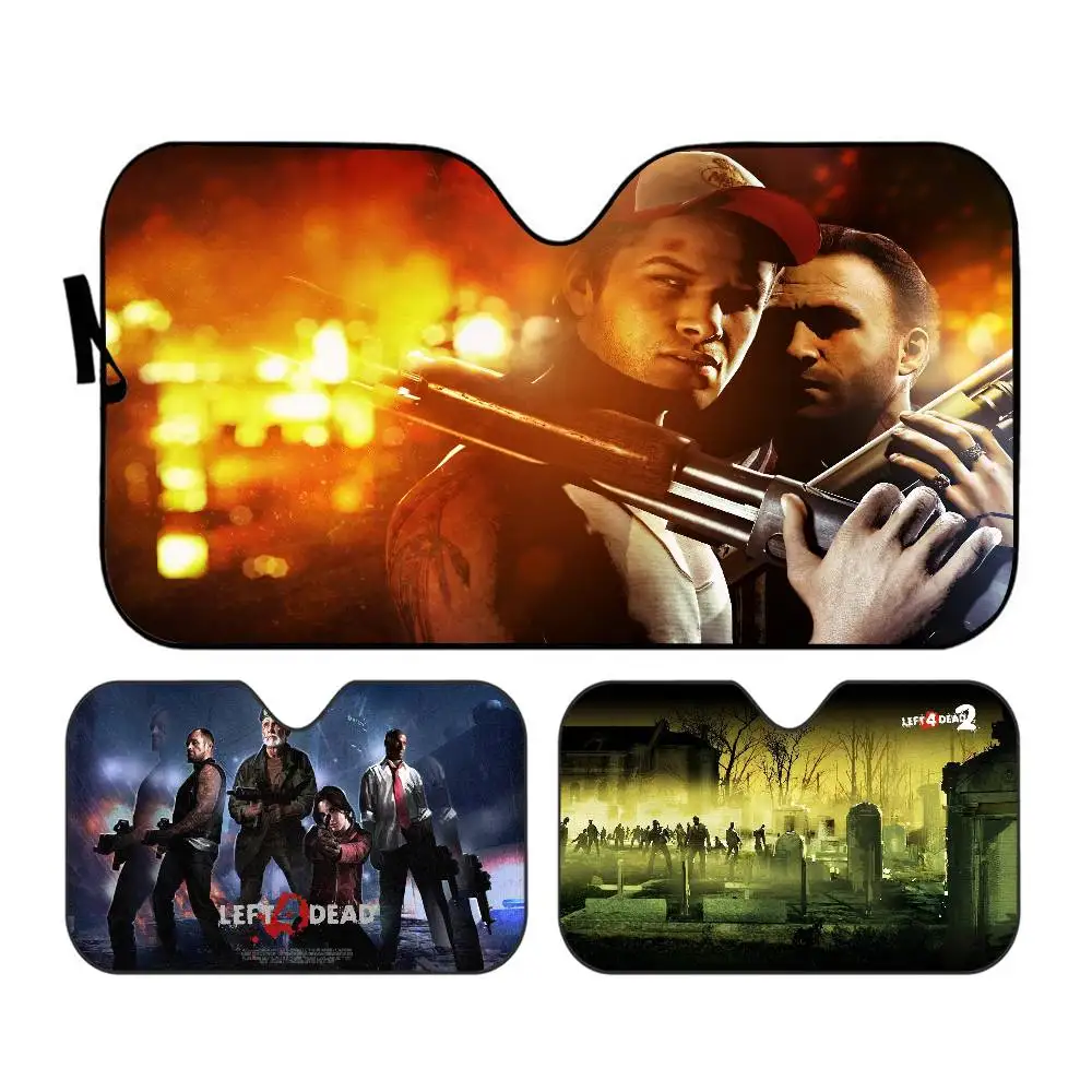 Action Game L-Left 4 Dead Car Solar Protection Heated Windshield Sunshade Car Window Windscreen Cover Sun Shade Auto Sun Visor