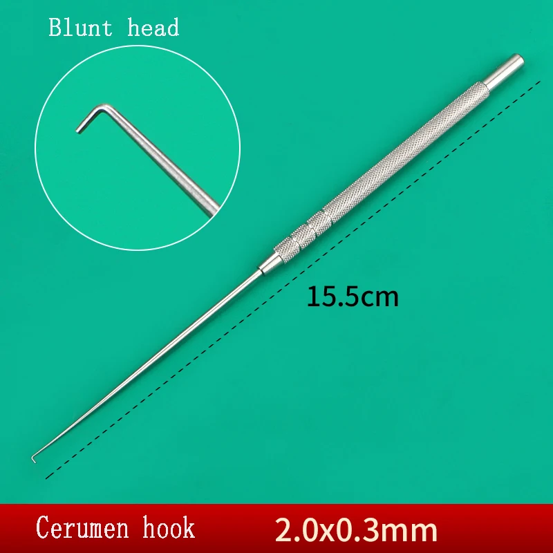 Medical cerumen hooks, hard earwax tools and instruments