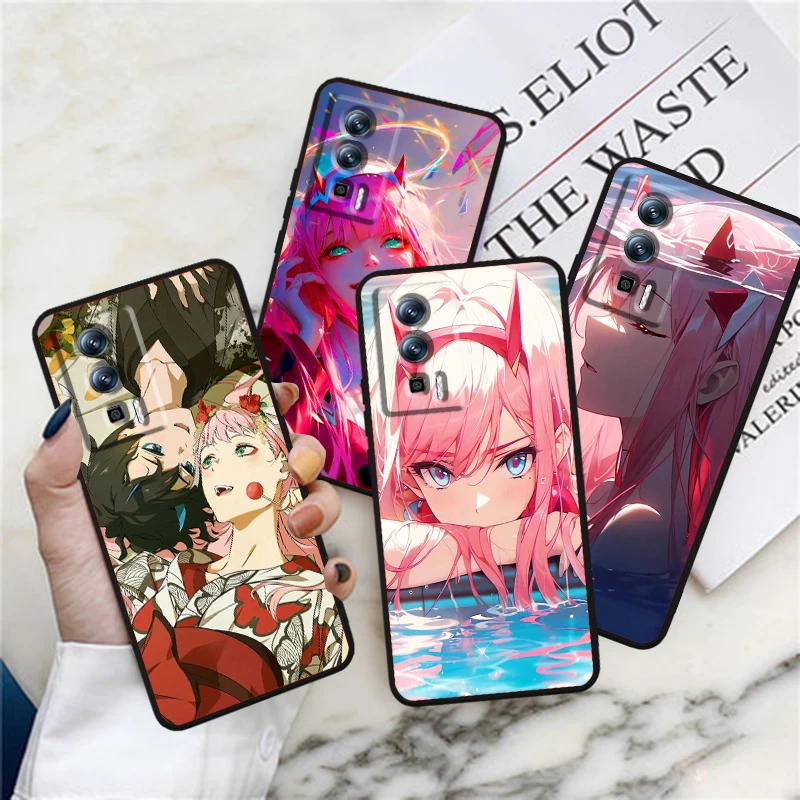 Darling In The Franxx Anime Art For Xiaomi Redmi 9A 9C 9AT 10C 9 9T 10 12C 13C A3 12 K60 A1 K50 K40 5G Black Cover Phone Case