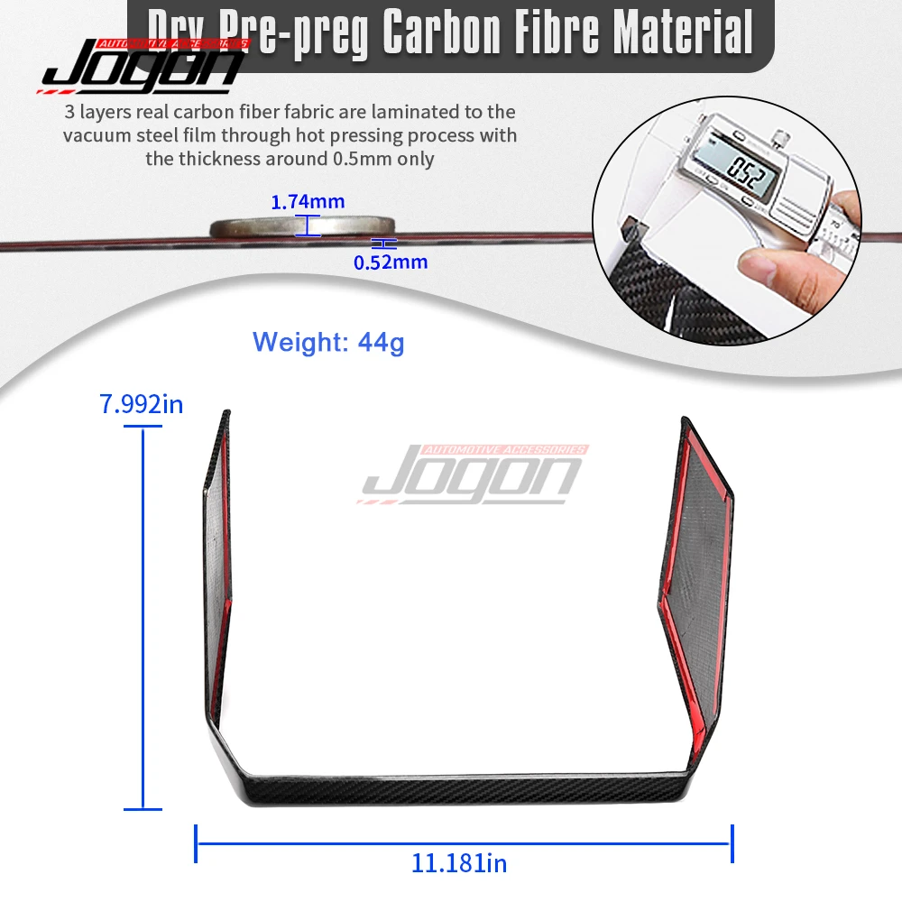 ل تسلا Cybertruck Cyberbeast 2024 2025 ألياف الكربون سيارة الداخلية شاشة عرض خلفية غطاء اللوحة السفلية اكسسوارات الكسوة