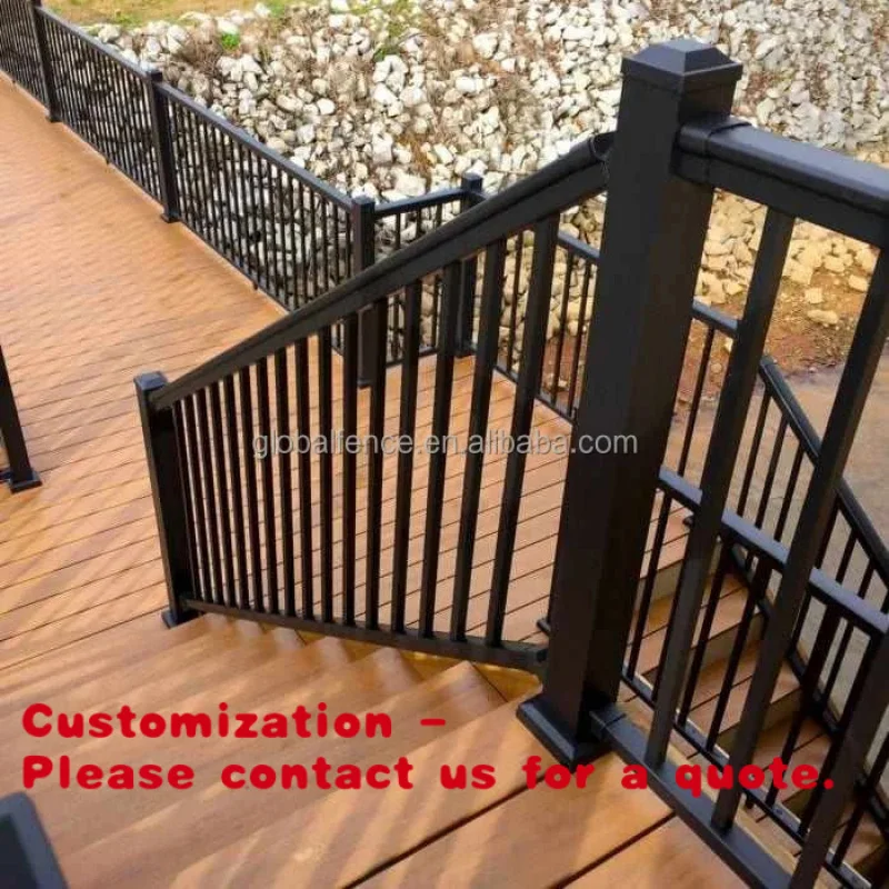 custom.Reilbu Supplier Security  Outdoor Balustrade Stair Handrails Balcony Aluminium Railing